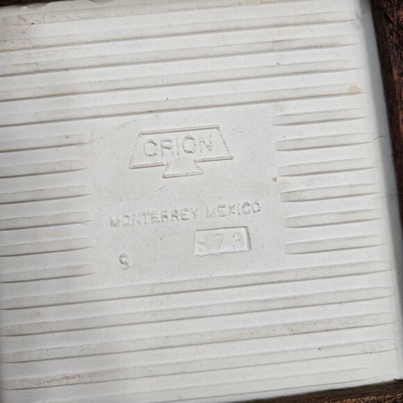 Vintage Handmade Folk Art Tile Wood  Decorative Trivet Orion Mexico Neutral - Picture 7 of 8